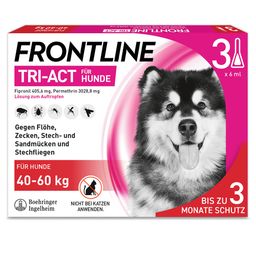 FRONTLINE TRI-ACT® gegen Zecken, Flöhe und fliegende Insekten beim Hund (40-60kg)