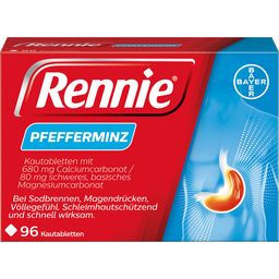 Rennie® Pfefferminz Kautabletten bei Sodbrennen