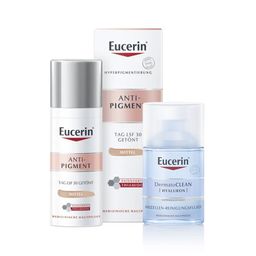 Eucerin® Anti-Pigment Tag LSF 30 Getönt Mittel + Eucerin Gesichts-Massage-Roller GRATIS