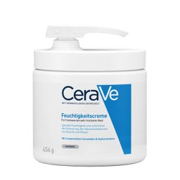 CeraVe Feuchtigkeitscreme: feuchtigkeitsspendende Körpercreme für trockene bis sehr trockene Haut + Feuchtigkeitsspendendes Reinigungsöl 15ml GRATIS