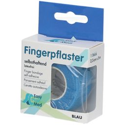 Easy Plast Med Fingerpflaster 2,5 cm x 5 m blau