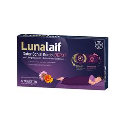 Lunalaif Guter Schlaf Kombi Depot mit 1,9 mg Melatonin