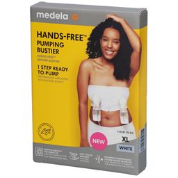medela Hands-free™ Abpump-Bustier weiß, Gr. XL