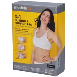 medela 3-in-1 Still- und Abpump-BH schwarz, Gr. S