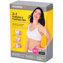 medela 3-in-1 Still- und Abpump-BH schwarz, Größe L