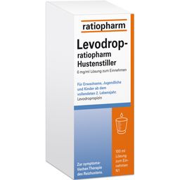 Levodrop-ratiopharm Hustenstiller. Hilft schnell gegen Reizhusten – für eine ruhige und erholsame Nacht, Lösung