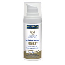 ALLERGIKA® SUN PROTECT Anti-Photo-Aging SPF 50+ - Sonnenschutz zur tägliche Anwendung, sehr hoher Schutz vor vorzeitiger Hautalterung bei sensibler, trockener Haut
