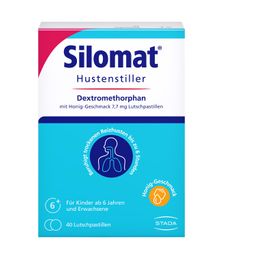 SILOMAT Hustenstiller Lutschpastillen mit Honiggeschmack, mit Dextromethorphan gegen Reizhusten