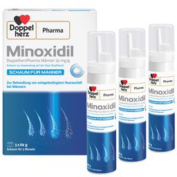 Minoxidil DoppelherzPharma Männer 50 mg/g Schaum zur Anwendung auf der Haut (Kopfhaut)
