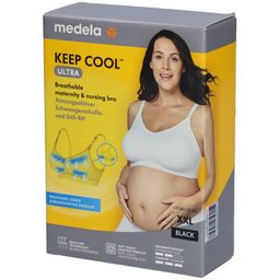 medela Keep Cool™ Ultra Komfort Schwangerschafts- und Still-BH schwarz, Gr. XXL