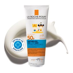 La Roche Posay Anthelios Sonnenmilch für Kinder LSF 50+: Effektiver Sonnenschutz mit MEXORYL 400 Filtertechnologie und Antioxidantien + Lipikar Baume AP+M Körperbalsam Mini  GRATIS + Lipikar Baume AP+M Körperbalsam Mini 75ml GRATIS