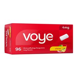 Voye Citrus 4 mg wirkstoffhaltiges Kaugummi
