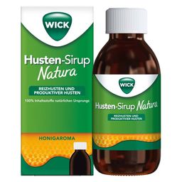WICK Husten-Sirup Natura für Erwachsene: 2-in-1 Linderung von Reizhusten und produktivem Husten