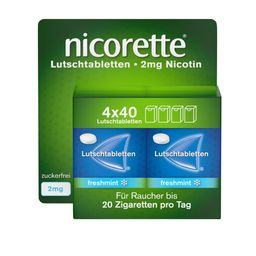 nicorette Lutschtablette freshmint 2 mg Nikotin zum Rauchen aufhören
