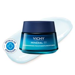 Vichy MINÉRAL 89 Regenerierende Feuchtigkeits-Nachtcreme + M89 72H Feuchtigkeits-Boost Creme 15ml GRATIS