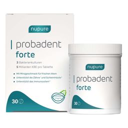 nupure probadent forte – Lutschtabletten mit 3 Bakterienstämmen, 5 Mrd. KBE