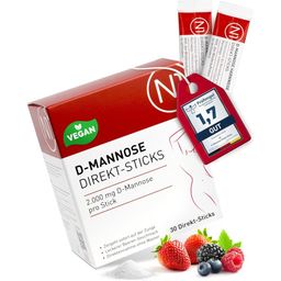 N1 D-MANNOSE Direkt-Sticks – 2.000 mg pro Stick – Leckerer Beeren-Geschmack - Jetzt 10% mit dem Code pharmedix10 sparen*
