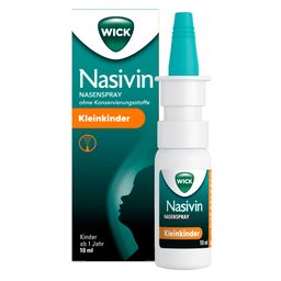 WICK Nasivin Nasenspray ohne Konservierungsstoffe Kleinkinder, schnelle Hilfe bei verstopfter Nase, ohne Konservierungsstoffe, für Kleinkinder von 1 bis 6 Jahren