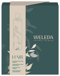 Weleda® Hair Geschenkset Rosmarin-Shampoo, -Conditioner, -Tonikum & Massagebürste
