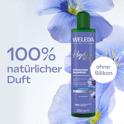 Weleda Hydra Shine Feuchtigkeits-Shampoo mit Hyaluronsäure und Alpen-Lein für trockenes Haar