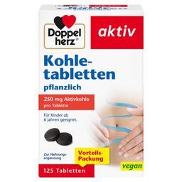 Doppelherz Kohletabletten – pflanzliche Aktivkohle gegen Blähungen
