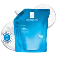 La Roche Posay Lipikar Gel Lavant Nachfüllpack 400ml hautberuhigendes, sanftes Duschgel für trockene, empfindliche Haut mit Niacinamid