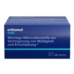 Orthomol Vital - Mikronährstoffe bei Müdigkeit und Erschöpfung - mit B-Vitaminen, Omega-3, Magnesium - Tabletten/Kapseln
