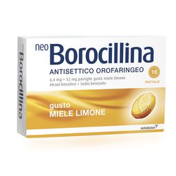 NeoBorocillina Antisettico Orofaringeo Miele e Limone