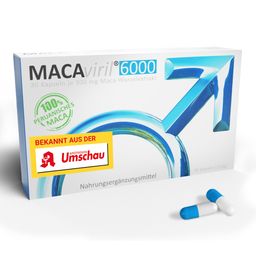 MACAviril 6000® Maca Kapseln hochdosiert für den Mann | k. chem Potenzmittel, Testosteron Booster