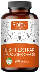 Reishi Extrakt Kapseln Hochdosiert 650 mg - RAIBU