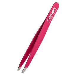 REMOS Profi Pinzette fuchsia mit extra feinen Spitzen zum Zupfen der Augenbrauen