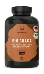 TRUE NATURE® Bio Chaga Kapseln - Mit Polysacchariden & Beta-Glucanen