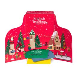 ETS - Bio-Tee Adventskalender - Elfen-Dorf - rot