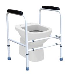 Ausilium Armlehnen WC Höhenverstellbarer Toilettengriff, für jede Toilette geeignet