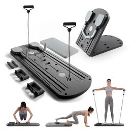 Myga Tragbares Pilates Reformer Set - Schwarz