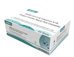 3 in 1 Sejoy Influenza A+B Antigen Combo Covid & Grippe-Schnelltest Corona-Test