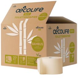 oecolife Toilettenpapier Box BAMBUS XXL