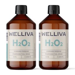 WELLIVA Wasserstoffperoxid 3% 2000 ml in hoher Reinheit