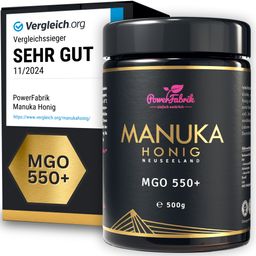 PowerFabrik Manuka Honig MGO 550+, im Glas