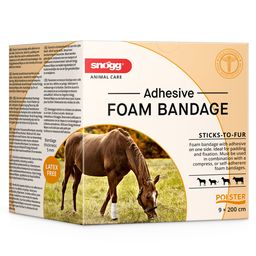 Snögg Adhesive Foam Bandage für Pferde, Hunde, Katzen 9 cm x 2 m