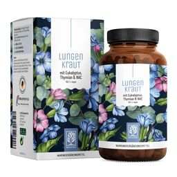 Atem Komplex Lungenkraut Thymian Eukalyptus 120 vegane Kapseln Vitamin B2 NAC NATURTREU®