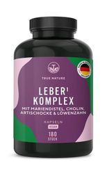 TRUE NATURE® Leber Komplex Kapseln - Mit Mariendistel, Cholin, Artischocke & Löwenzahn