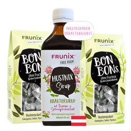 FRUNIX® HUSTNIX-Set, Kräutersirup & Hustenzuckerl