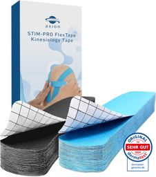 axion® Precut Kinesiologie Tape - schwarz - blau - Medizinprodukt