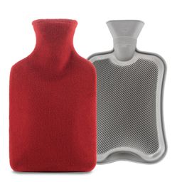 Blumtal Wärmflasche mit Bezug rot