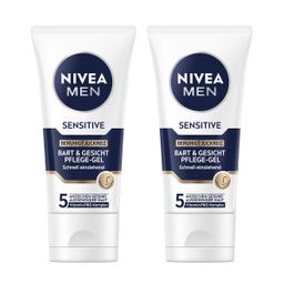 NIVEA MEN Bart & Gesichtspflege Gel Sensitive 24h Feuchtigkeit lindernd