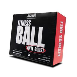 Matchu Sports - Gymnastikball / Pilatesball / Sitzball / Yogaball mit Pumpe 75 cm Blau