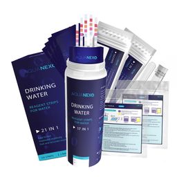 Aquanexo Trinkwasser Teststreifen + Bakterientests - 21 Werte messbar