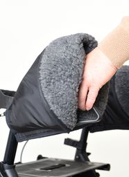SoNa24 - Rollator-Rollstuhl Handschuhe EXTRAWARM Handwärmer Muff Windschutz by Pellis
