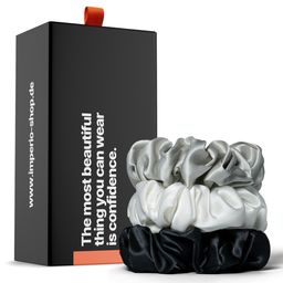 IMPERIO® Seiden Scrunchies Set (Classic)